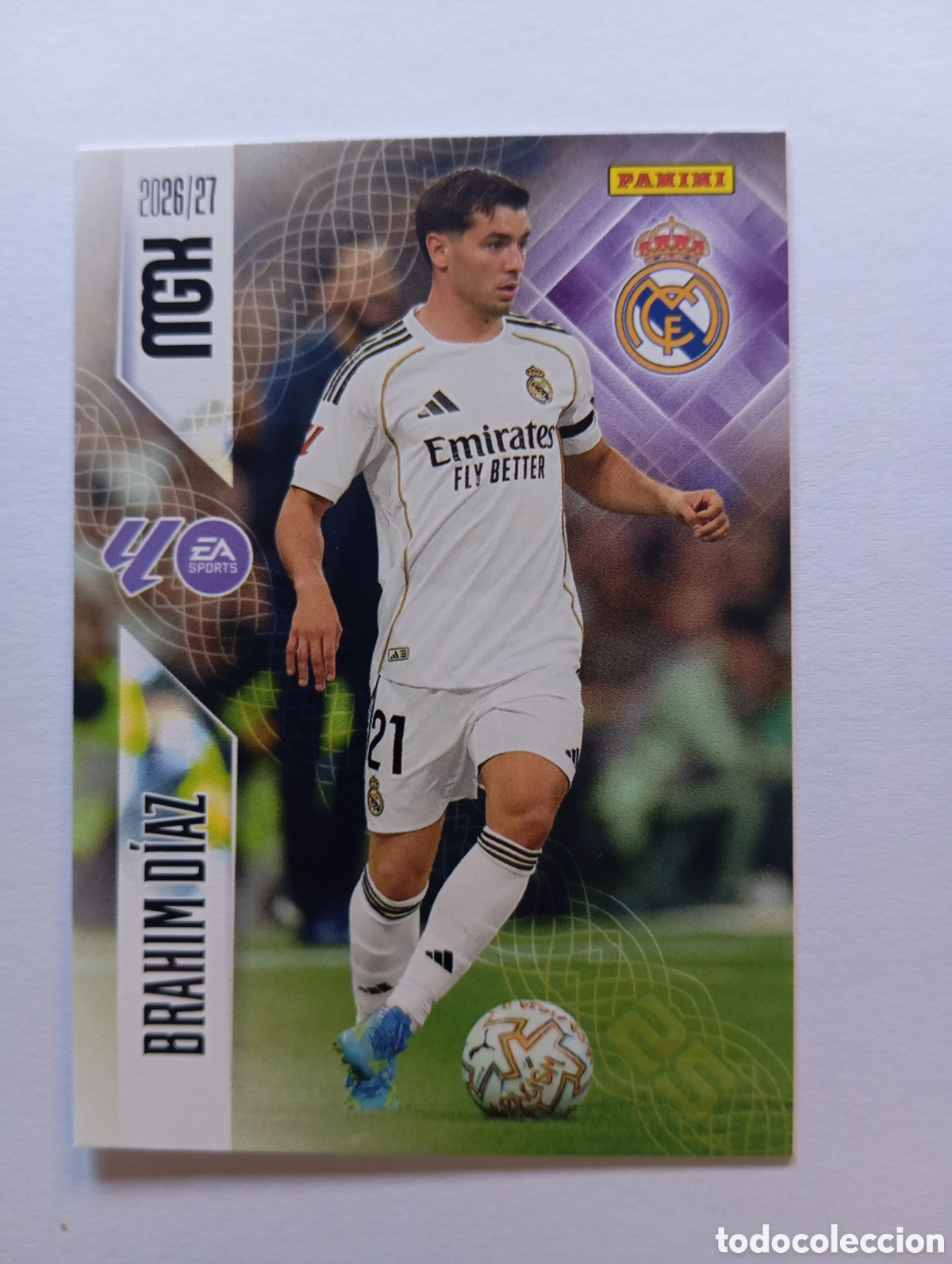 Cromos de f&uacute;tbol: 230 BRAHIM DIAZ REAL MADRID PANINI MEGACRACKS 26 27