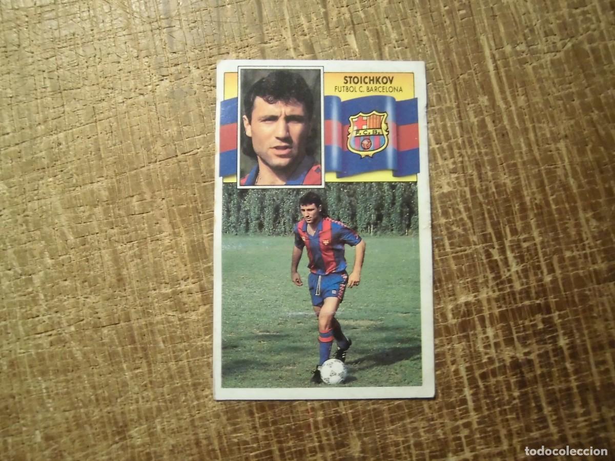 Fu&szlig;ball-Sticker: STOICHKOV BARCELONA LIGA 90-91 EDICIONES ESTE CROMO RECUPERADO