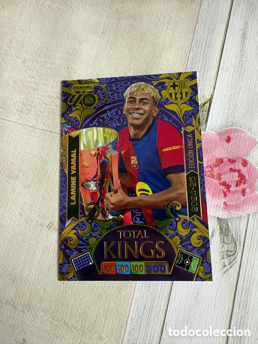 Fu&szlig;ball-Sticker: 2024 - 25 LAMINE YAMAL BARCELONA COPA DE LIGA TOTAL KINGS ⚽ PANINI ADRENALYN 2025 2026 25 26 ⚽