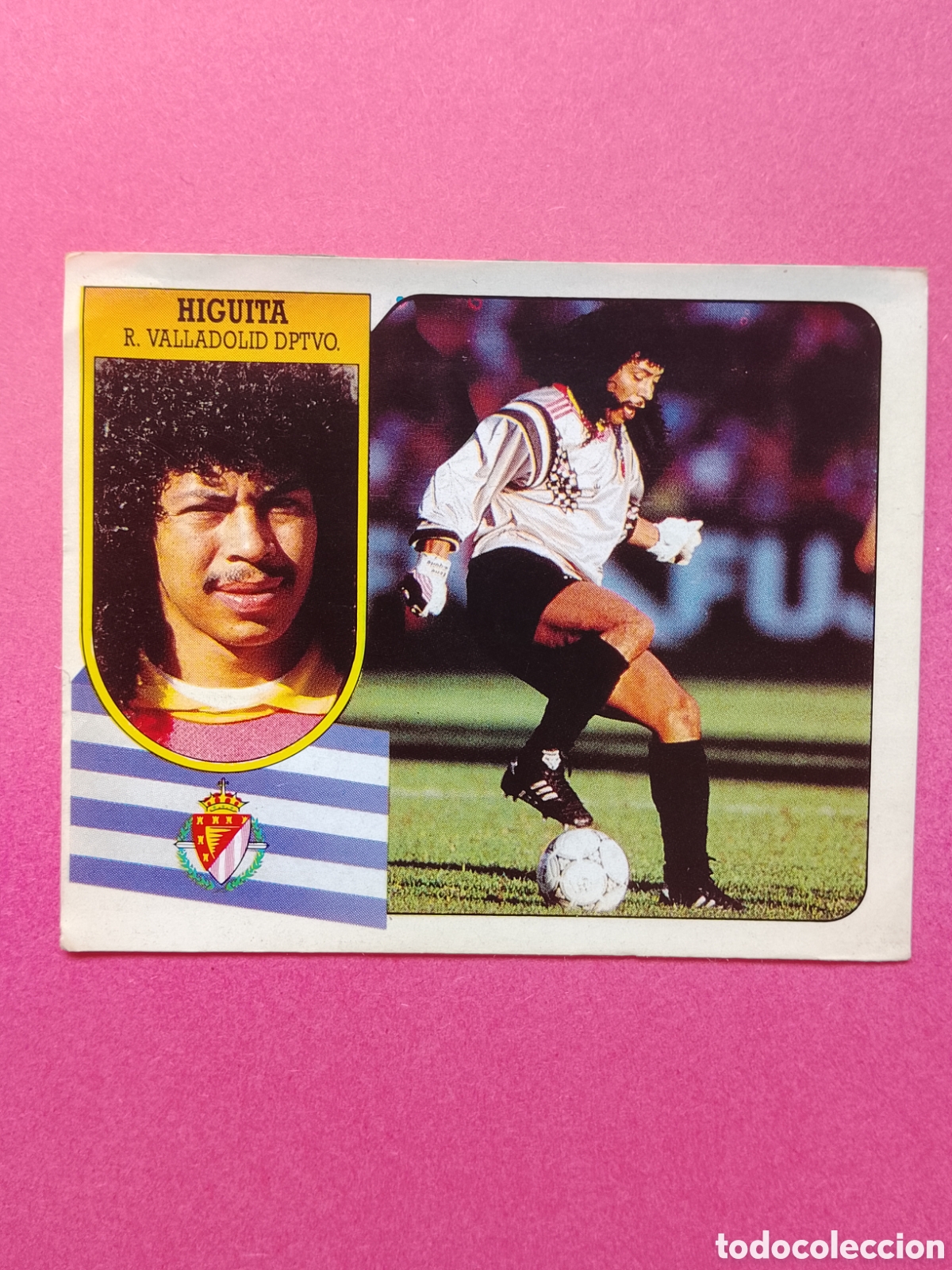 Cromos de Futebol: HIGUITA COLOCA DIFICIL VALLADOLID 91-92 ESTE-VENTANILLA -BUEN ESTADO