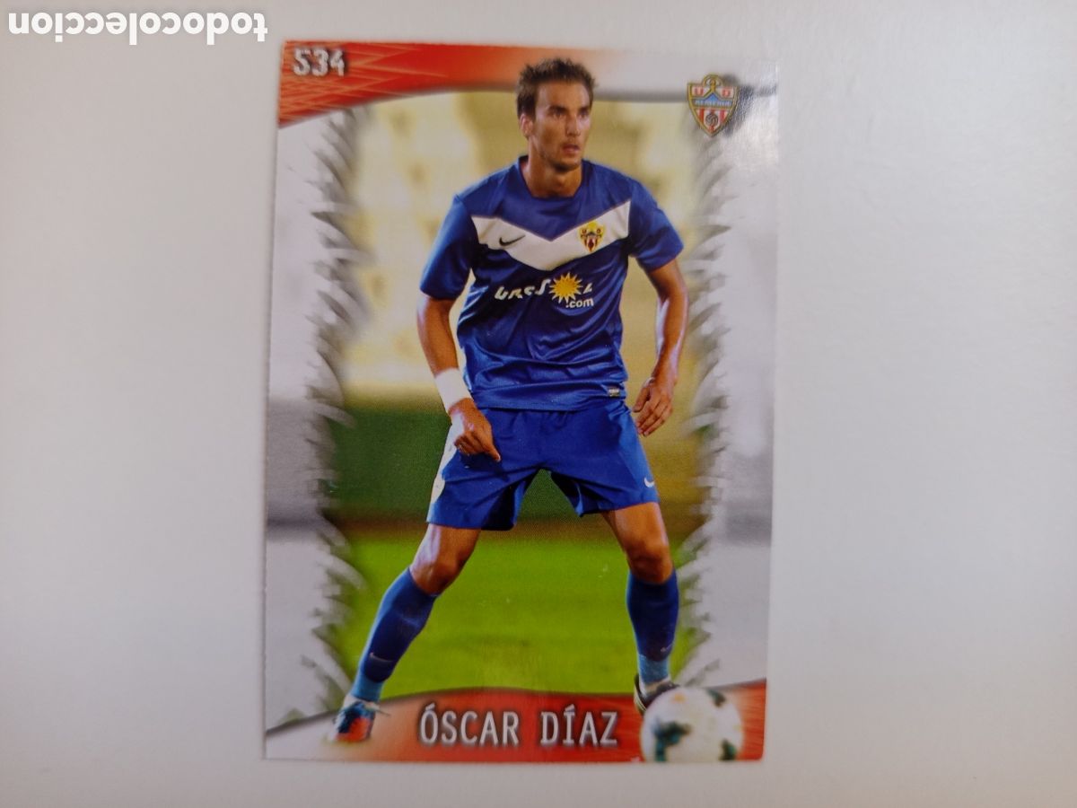 Fu&szlig;ball-Sticker: ❇️ CROMO ⚽ &Oacute;SCAR D&Iacute;AZ ALMER&Iacute;A 534 FICHAS LIGA QUIZ GAME 2014 13 14 2013 2014 MUNDICROMO ❇️