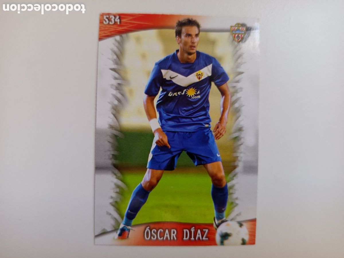 Fu&szlig;ball-Sticker: ❇️ CROMO ⚽ &Oacute;SCAR D&Iacute;AZ ALMER&Iacute;A 534 FICHAS LIGA QUIZ GAME 2014 13 14 2013 2014 MUNDICROMO ❇️