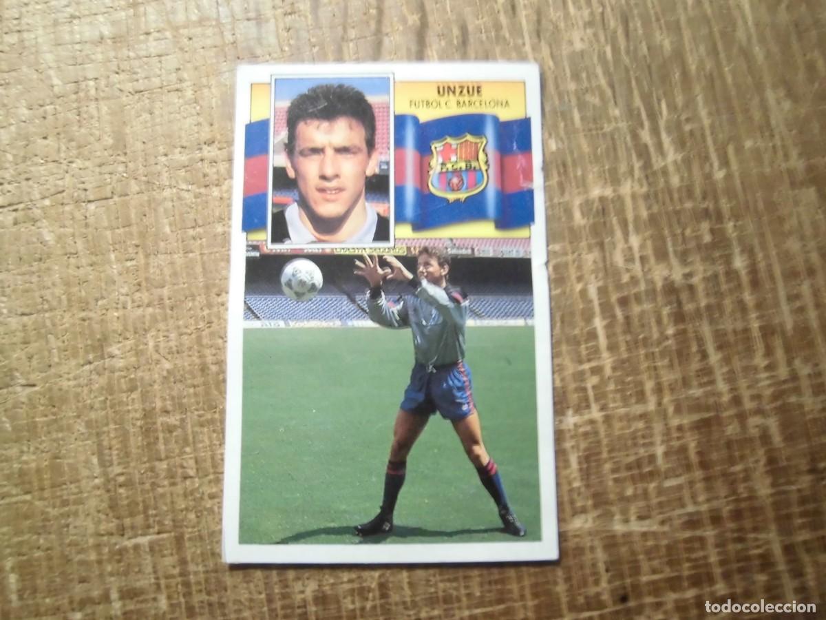 Fu&szlig;ball-Sticker: UNZUE BARCELONA BAJA LIGA 90-91 EDICIONES ESTE CROMO RECUPERADO