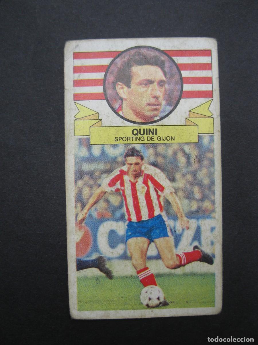 Football Stickers: QUINI (SPORTING DE GIJ&Oacute;N) - CAMPEONATO DE LIGA 85/86 - EDICIONES ESTE.