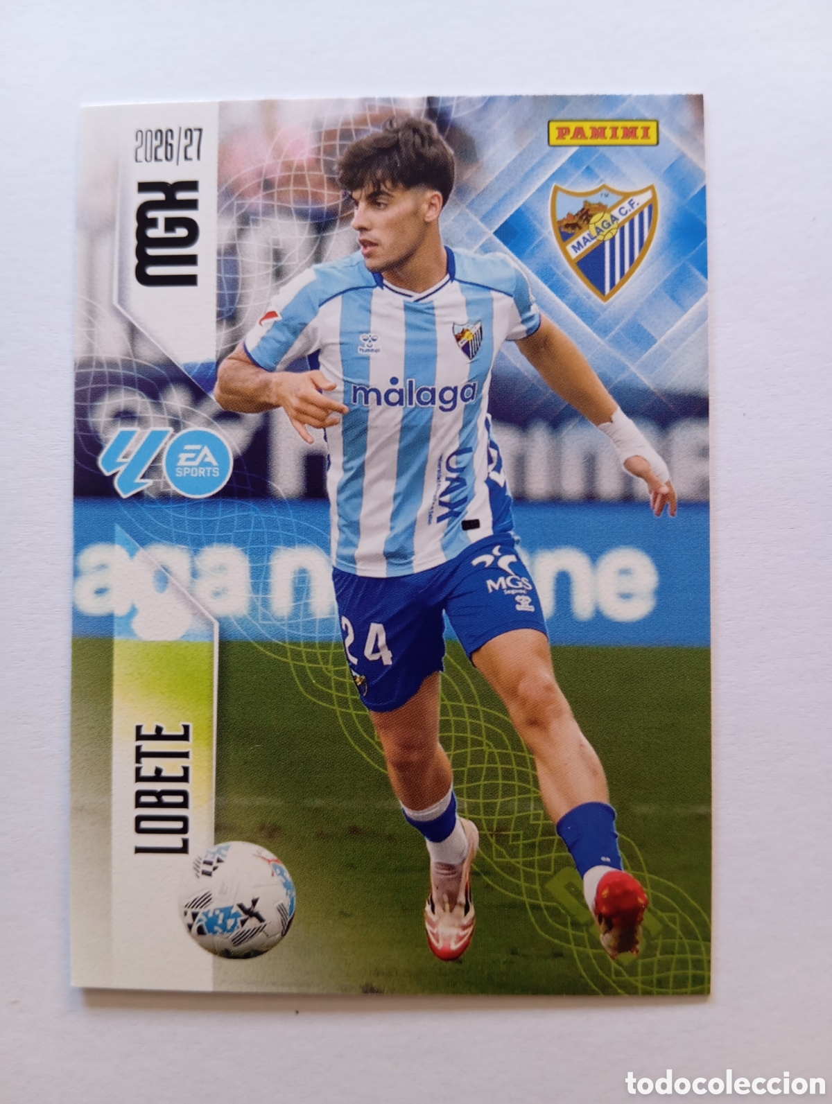 Football Stickers: 249 LOBETE MALAGA CF PANINI MEGACRACKS 26 27