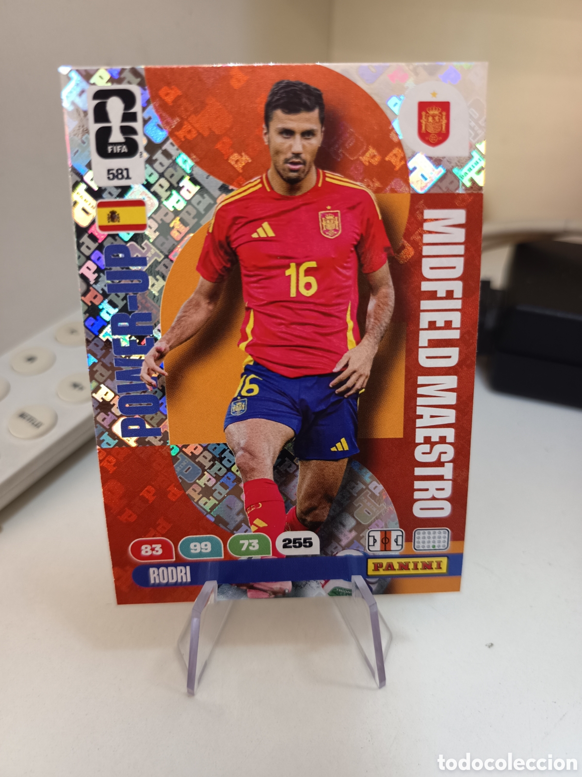 Cromos de f&uacute;tbol: 581 RODRI ADRENALYN WORLD CUP 2026 MUNDIAL