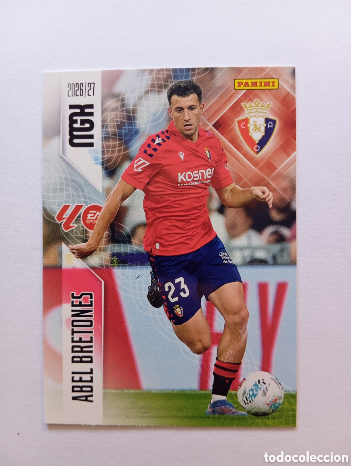 Cromos de f&uacute;tbol: 260 ABEL BRETONES OSASUNA PANINI MEGACRACKS 26 27