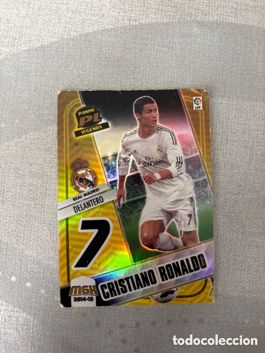Cromos de f&uacute;tbol: (J) MEGACRACKS 2014 2015 CRISTIANO RONALDO PANINI LEGENDS REAL MADRID 427 EN MAL ESTADO