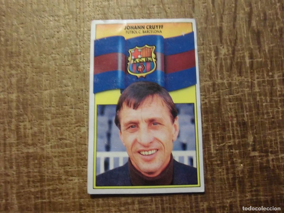 Cromos de f&uacute;tbol: JOHANN CRUYFF BARCELONA LIGA 90-91 EDICIONES ESTE CROMO RECUPERADO