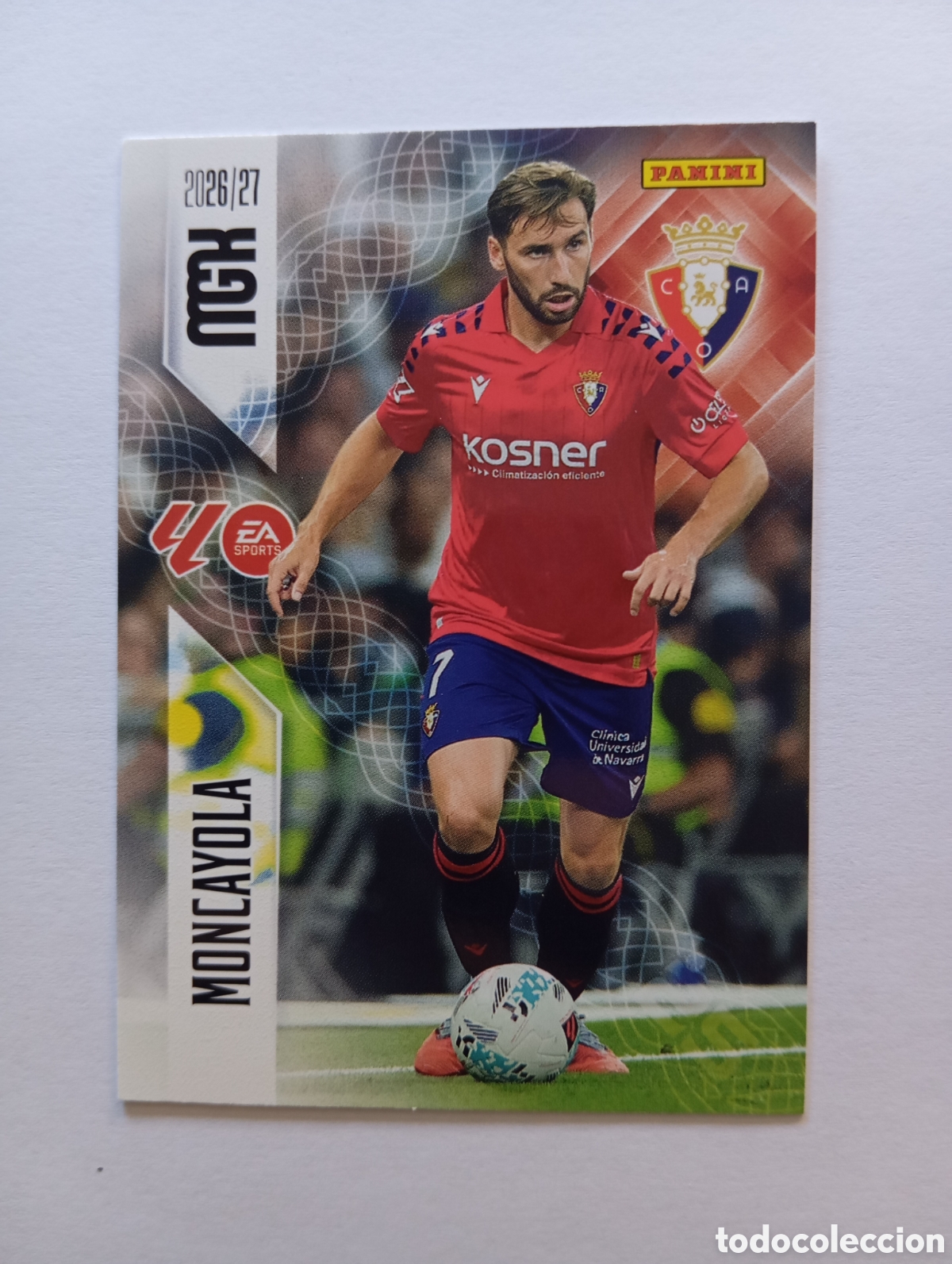 Cromos de f&uacute;tbol: 263 MONCAYOLA OSASUNA PANINI MEGACRACKS 26 27