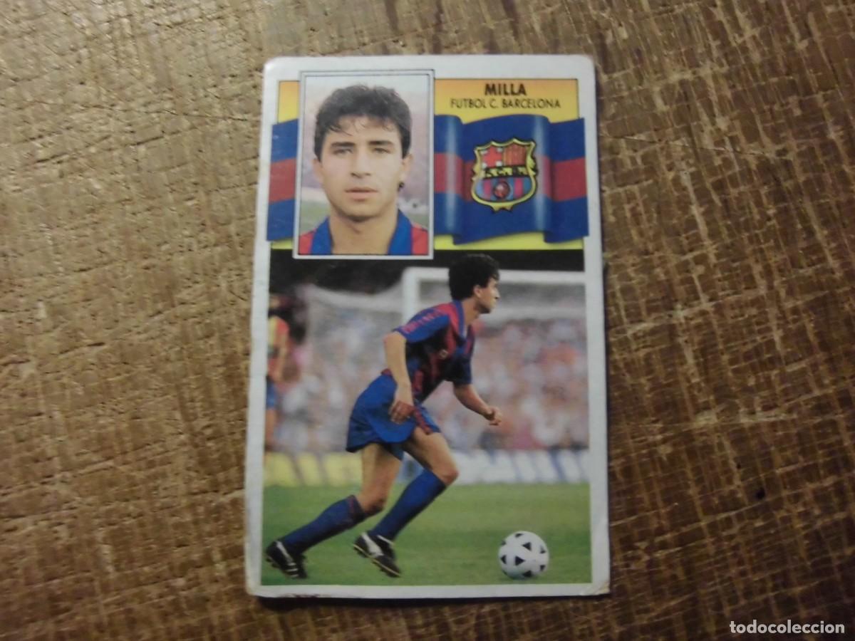 Cromos de f&uacute;tbol: MILLA BAJA BARCELONA LIGA 90-91 EDICIONES ESTE CROMO RECUPERADO