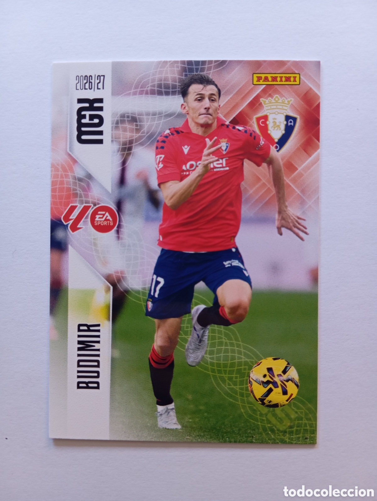 Cromos de f&uacute;tbol: 270 BUDIMIR OSASUNA PANINI MEGACRACKS 26 27