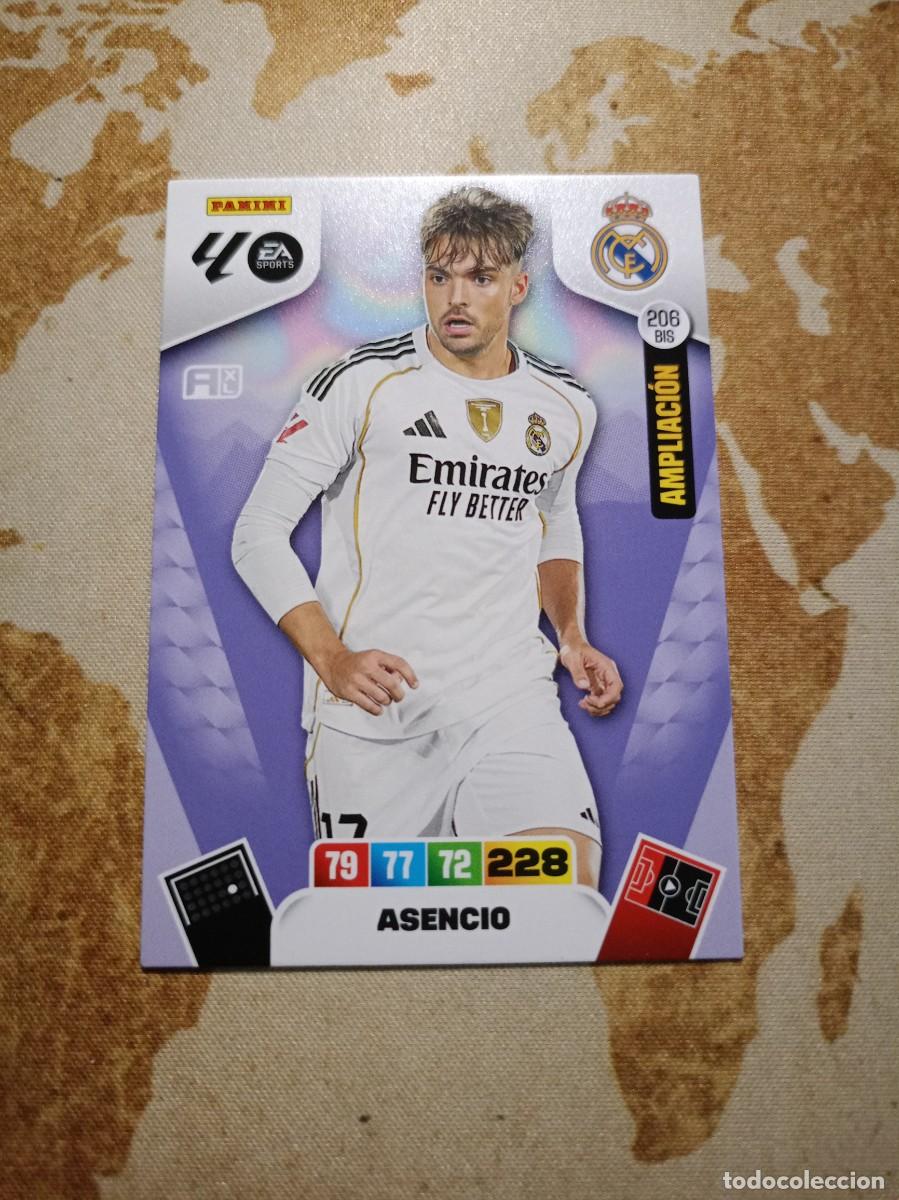 Cromos de f&uacute;tbol: Real Madrid 206 bis ASENCIO Adrenalyn 2025-26