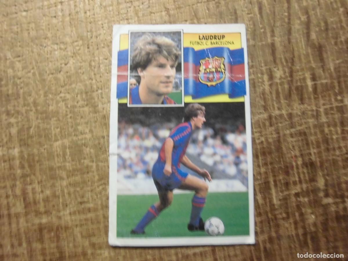 Cromos de f&uacute;tbol: LAUDRUP BARCELONA LIGA 90-91 EDICIONES ESTE CROMO RECUPERADO