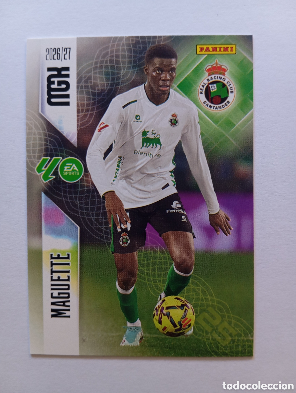 Cromos de f&uacute;tbol: 280 MAGUETTE RACING DE SANTANDER PANINI MEGACRACKS 26 27
