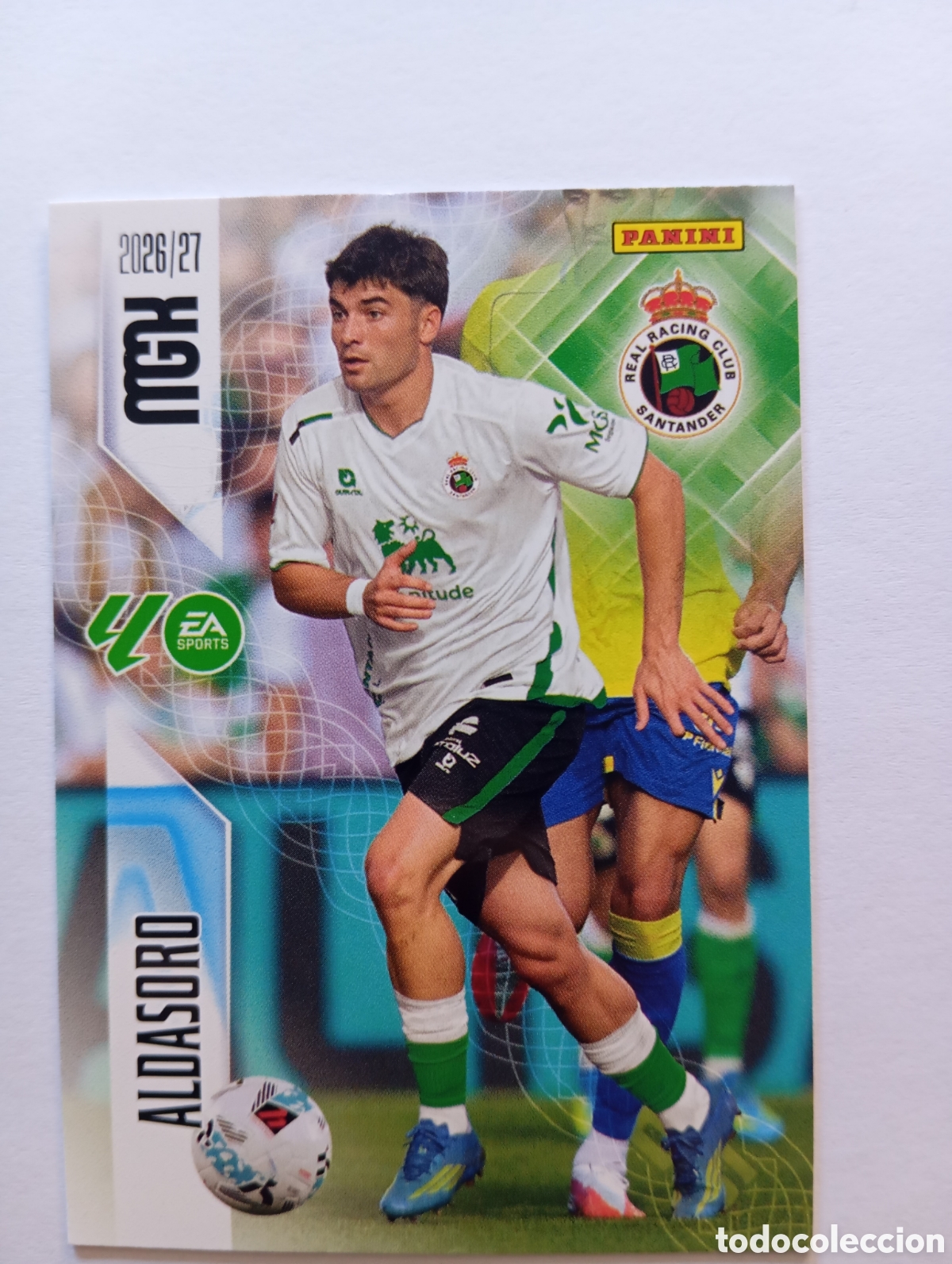 Cromos de f&uacute;tbol: 383 ALDASORO RACING DE SANTANDER PANINI MEGACRACKS 26 27
