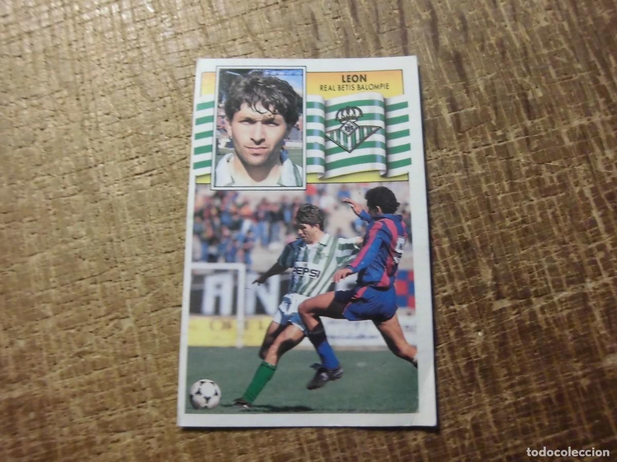 Cromos de f&uacute;tbol: LE&Oacute;N REAL BETIS LIGA 90-91 EDICIONES ESTE CROMO RECUPERADO