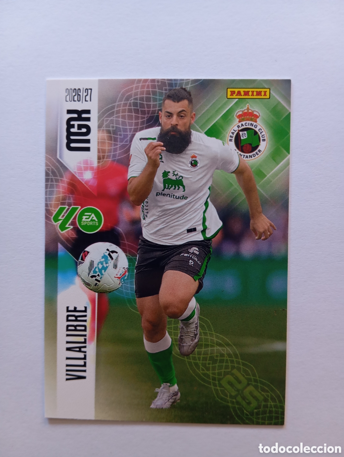 Cromos de f&uacute;tbol: 287 VILLALIBRE RACING DE SANTANDER PANINI MEGACRACKS 26 27