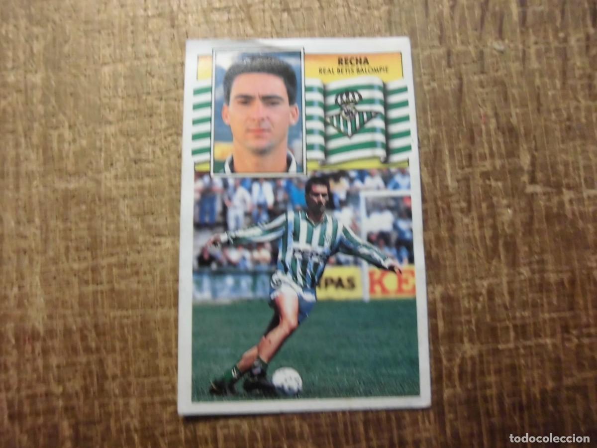 Cromos de f&uacute;tbol: RECHA REAL BETIS LIGA 90-91 EDICIONES ESTE CROMO RECUPERADO