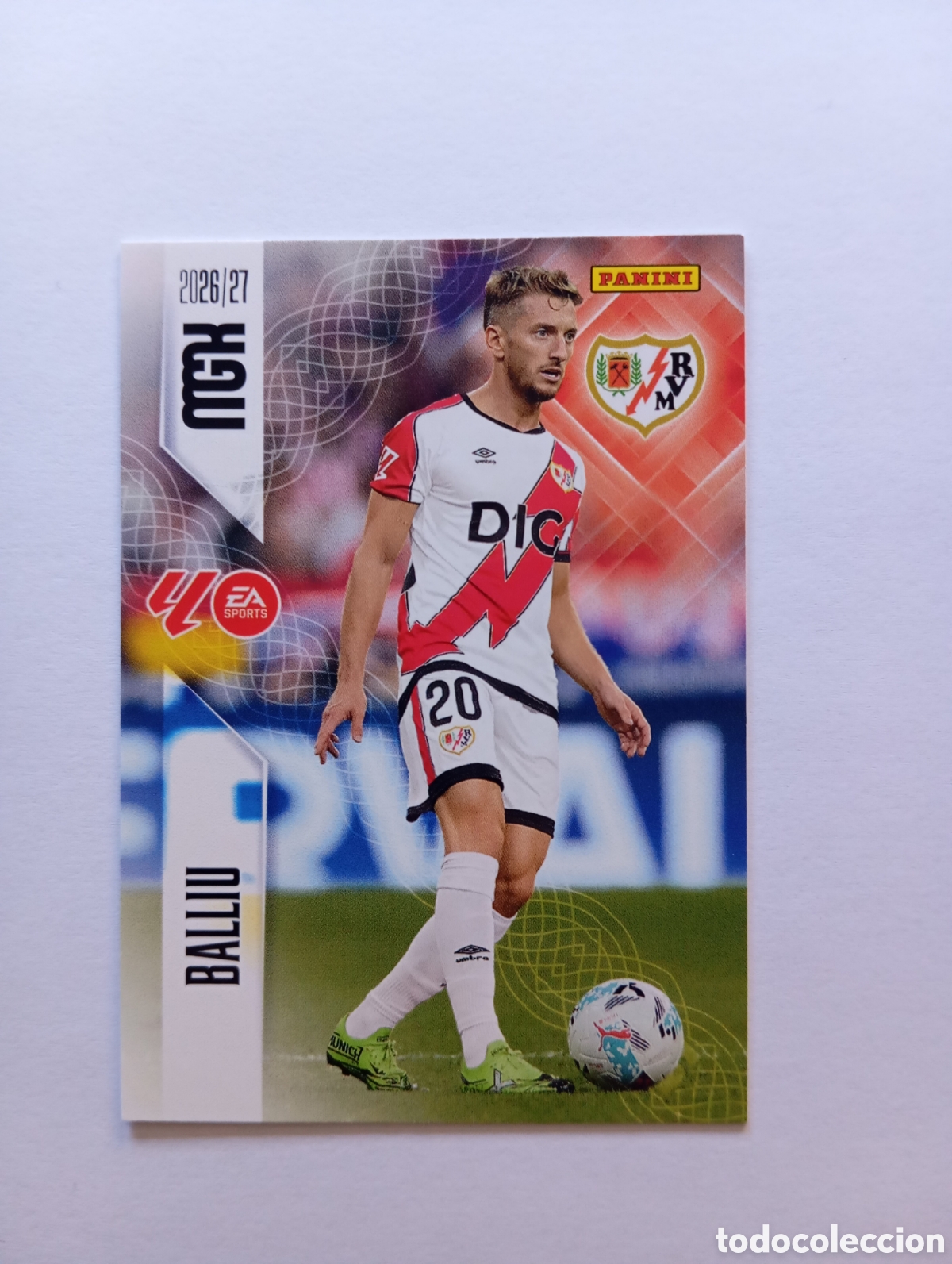 Cromos de f&uacute;tbol: 293 BALLIU RAYO VALLECANO PANINI MEGACRACKS 26 27