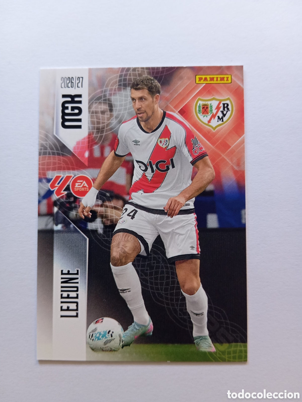 Cromos de f&uacute;tbol: 294 LEJEUNE RAYO VALLECANO PANINI MEGACRACKS 26 27