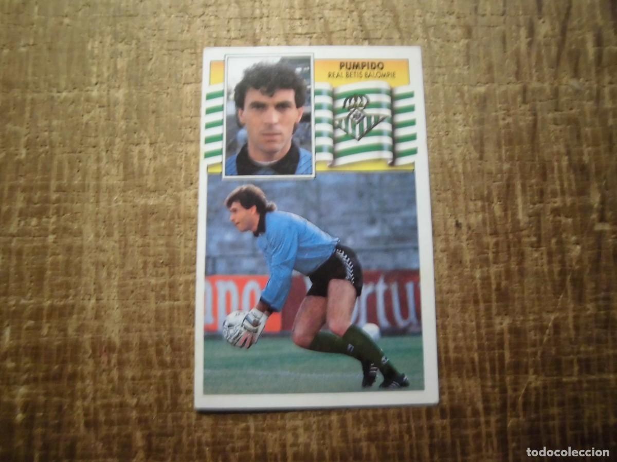 Cromos de f&uacute;tbol: PUMPIDO REAL BETIS LIGA 90-91 EDICIONES ESTE CROMO RECUPERADO