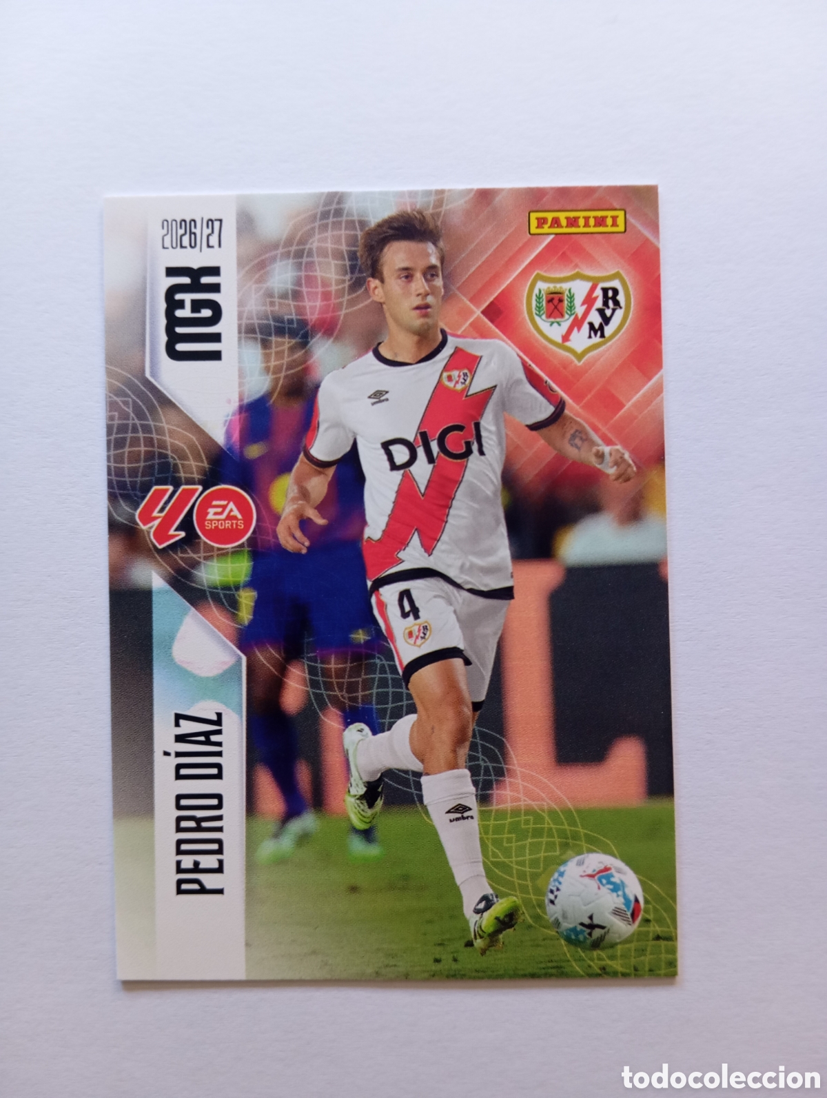 Cromos de f&uacute;tbol: 298 PEDRO DIAZ RAYO VALLECANO PANINI MEGACRACKS 26 27