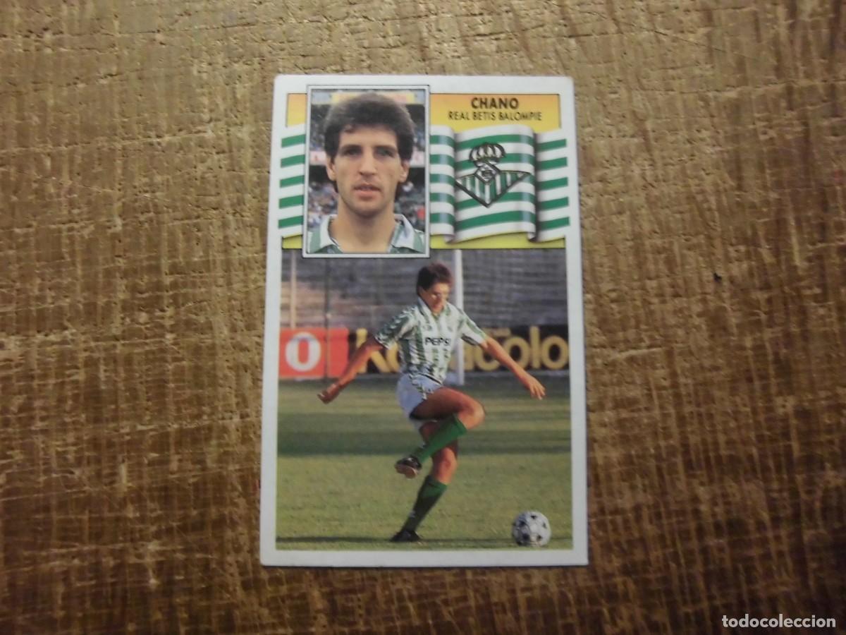 Cromos de f&uacute;tbol: CHANO REAL BETIS LIGA 90-91 EDICIONES ESTE CROMO RECUPERADO