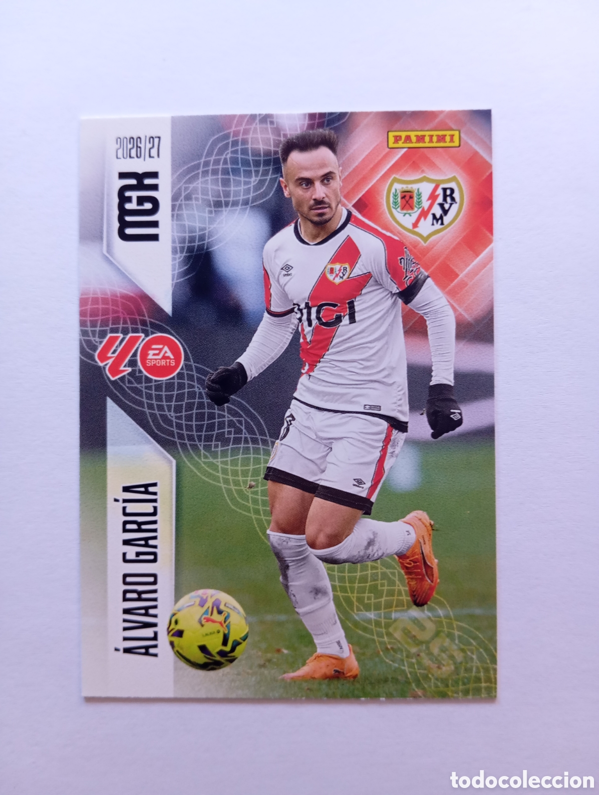 Cromos de f&uacute;tbol: 303 ALVARO GARC&Iacute;A RAYO VALLECANO PANINI MEGACRACKS 26 27