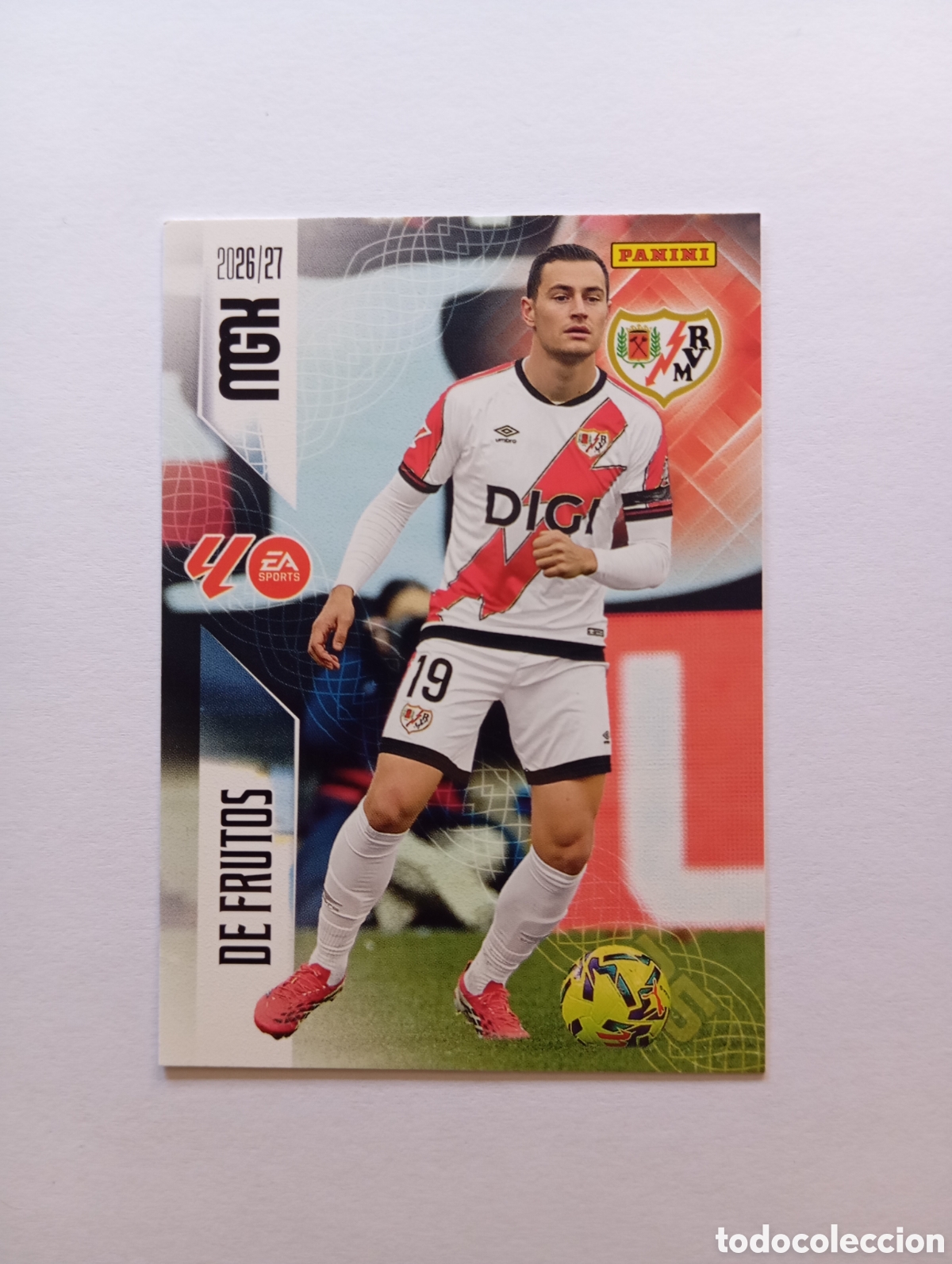 Cromos de f&uacute;tbol: 304 DE FRUTOS RAYO VALLECANO PANINI MEGACRACKS 26 27