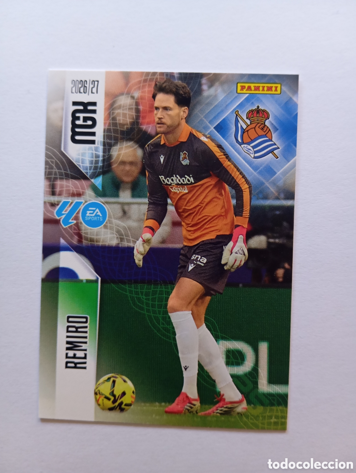 Cromos de f&uacute;tbol: 308 REMIRO REAL SOCIEDAD PANINI MEGACRACKS 26 27