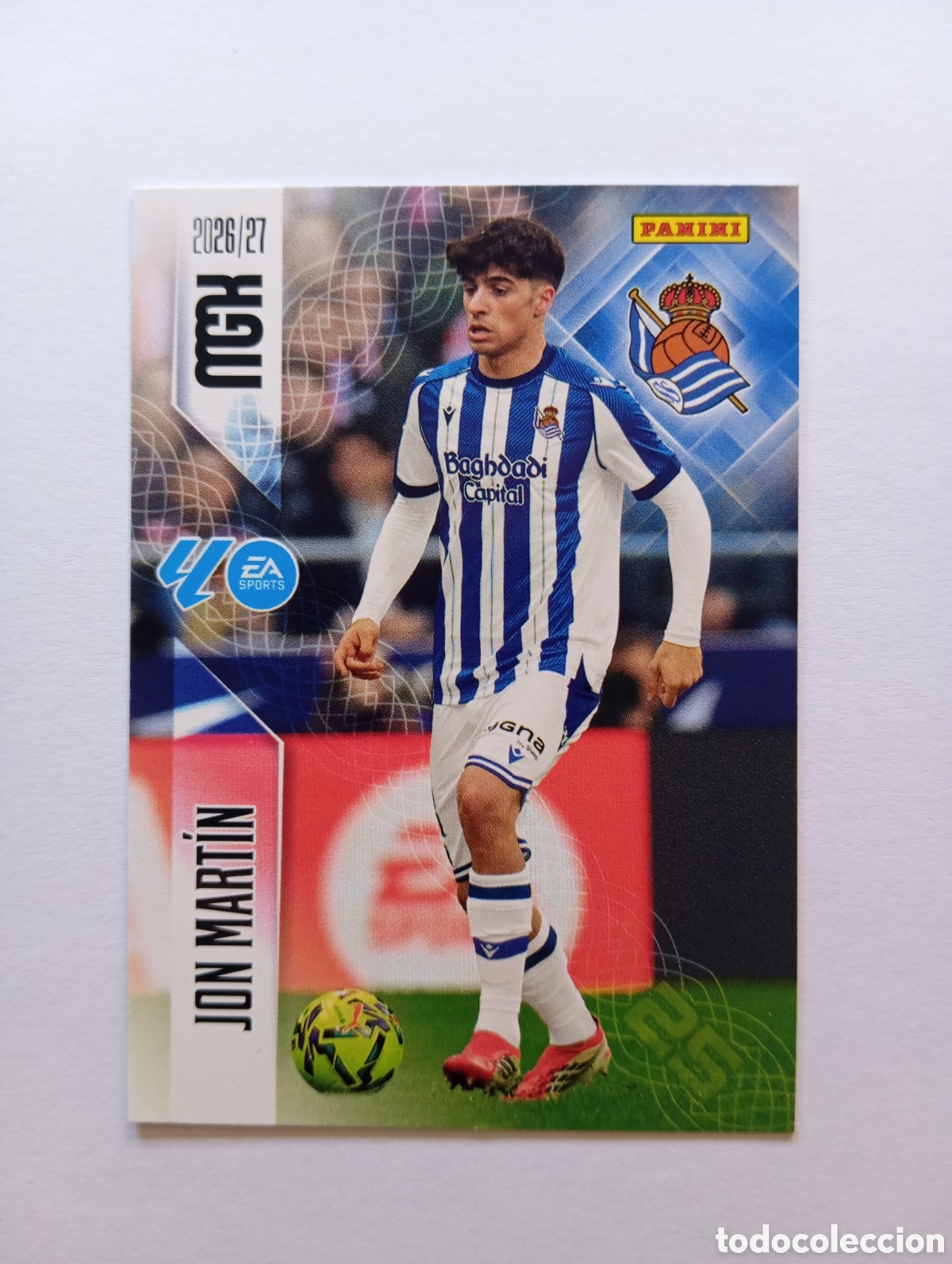 Cromos de f&uacute;tbol: 311 JON MARTIN REAL SOCIEDAD PANINI MEGACRACKS 26 27