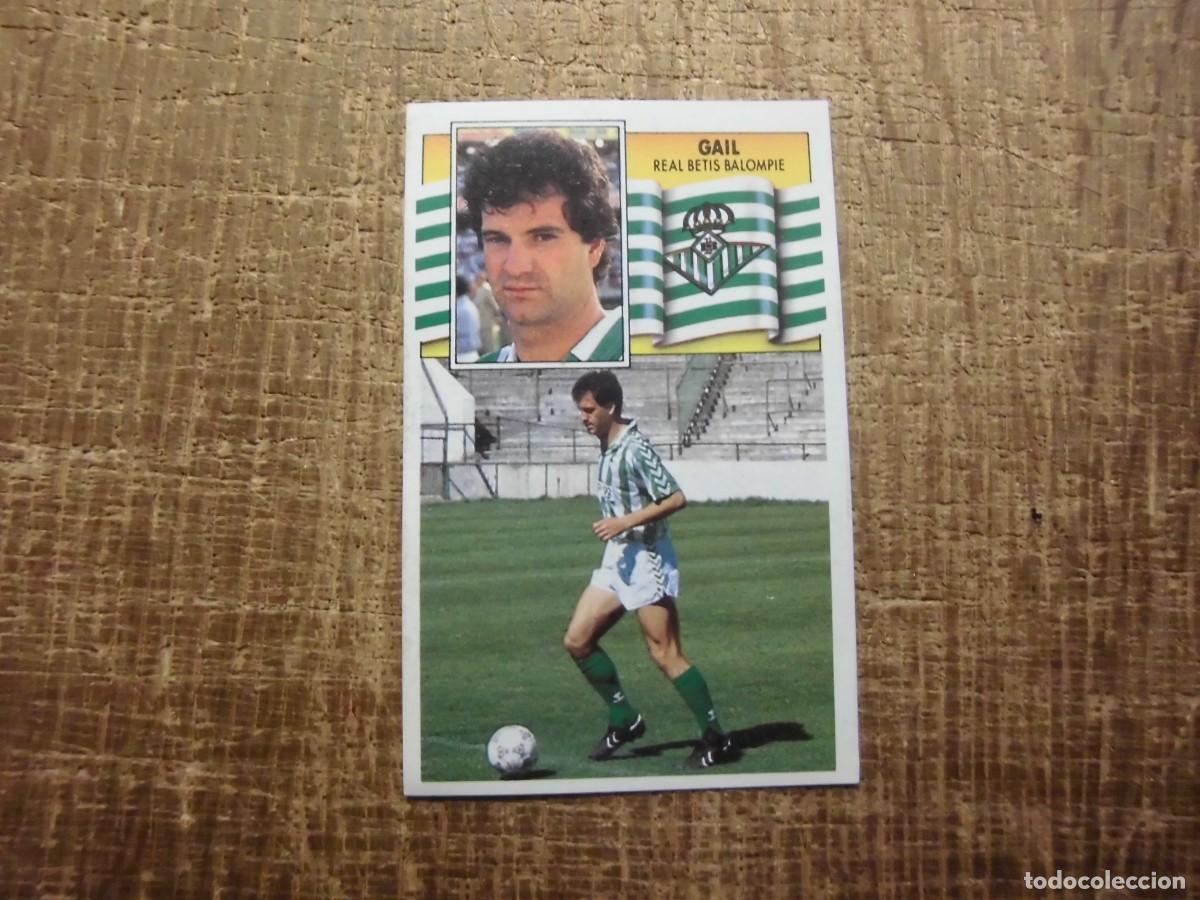 Cromos de f&uacute;tbol: GAIL REAL BETIS LIGA 90-91 EDICIONES ESTE CROMO RECUPERADO