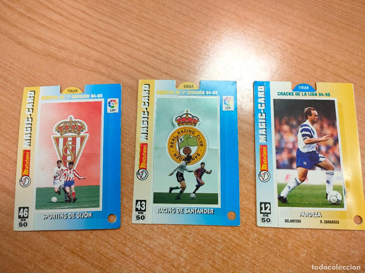 Cromos de f&uacute;tbol: LOTE DE 3 CROMOS MAGIC-CARD DE MATUTANO. TEMP.94-95.