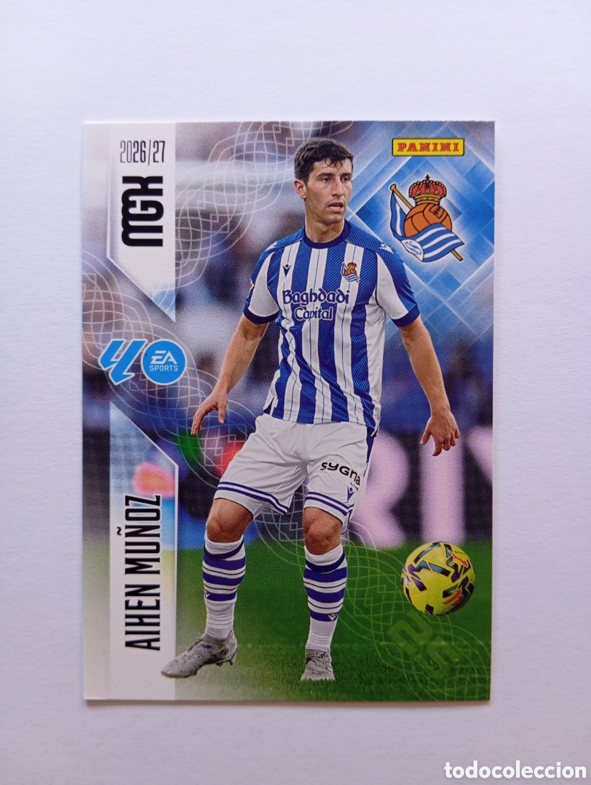 Cromos de f&uacute;tbol: 314 AIHEN MU&Ntilde;OZ REAL SOCIEDAD PANINI MEGACRACKS 26 27