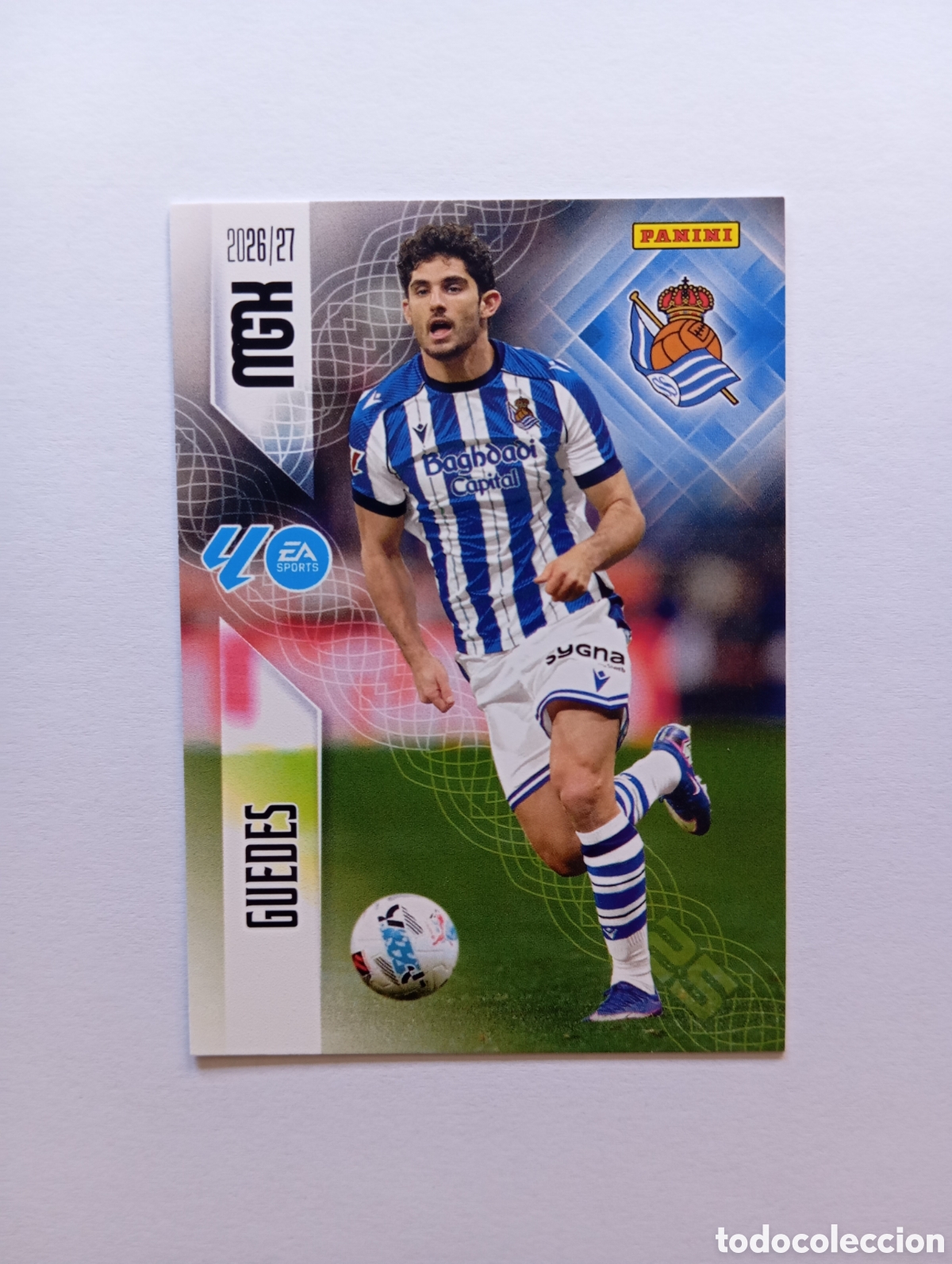 Cromos de f&uacute;tbol: 322 GUEDES REAL SOCIEDAD PANINI MEGACRACKS 26 27