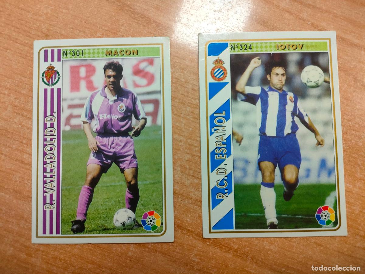 Cromos de f&uacute;tbol: LOTE DE 2 CROMOS LAS FICHAS DE LA LIGA. TEMP.94-95.