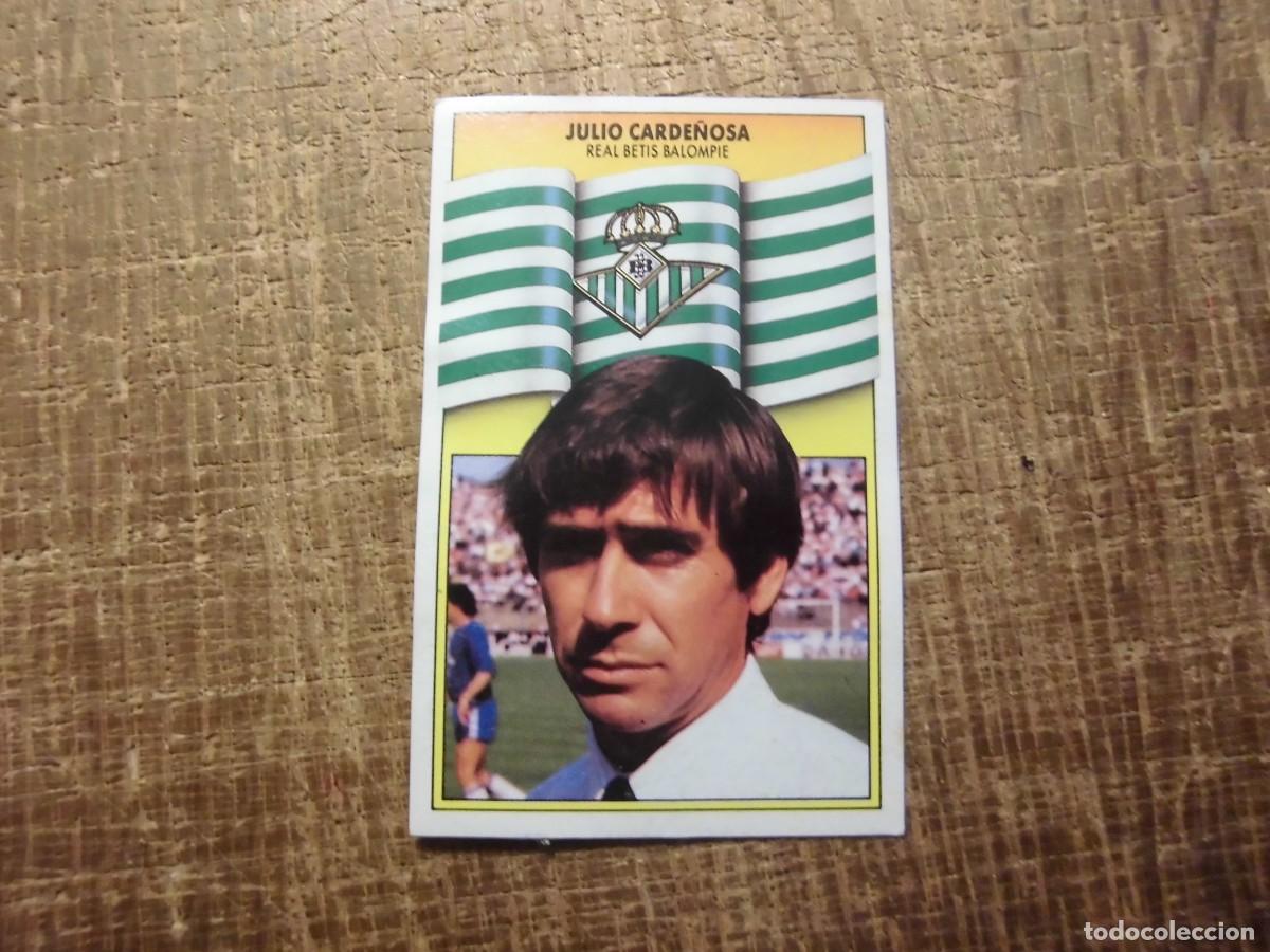 Cromos de f&uacute;tbol: CARDE&Ntilde;OSA REAL BETIS LIGA 90-91 EDICIONES ESTE CROMO RECUPERADO