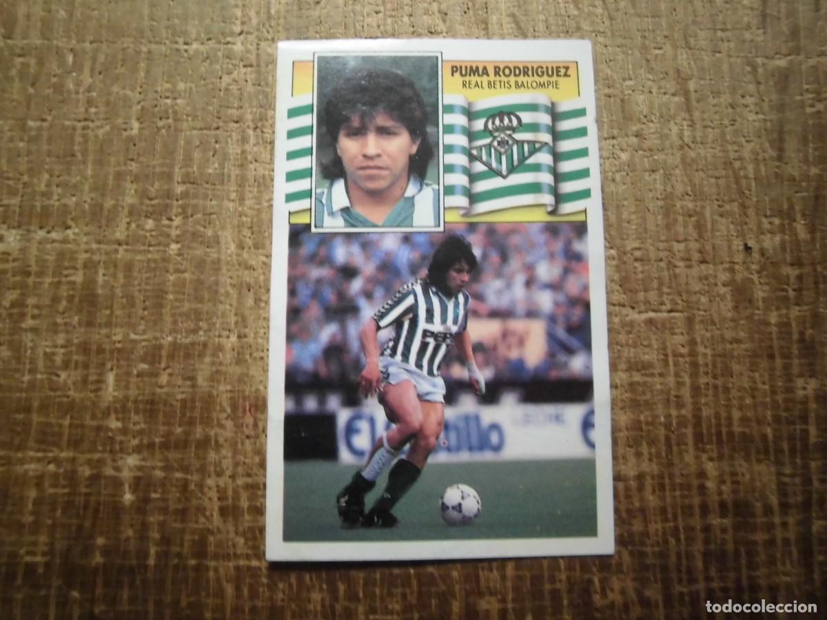 Cromos de f&uacute;tbol: PUMA RODR&Iacute;GUEZ REAL BETIS LIGA 90-91 EDICIONES ESTE CROMO RECUPERADO