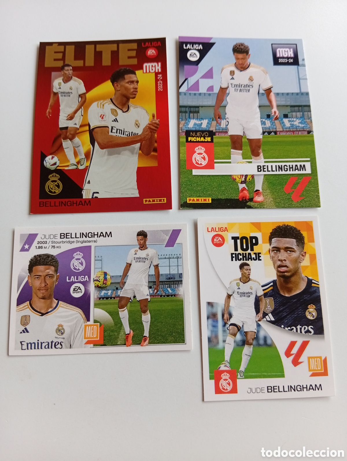 Fu&szlig;ball-Sticker: Bellingham rookie 2023-24.4 cards