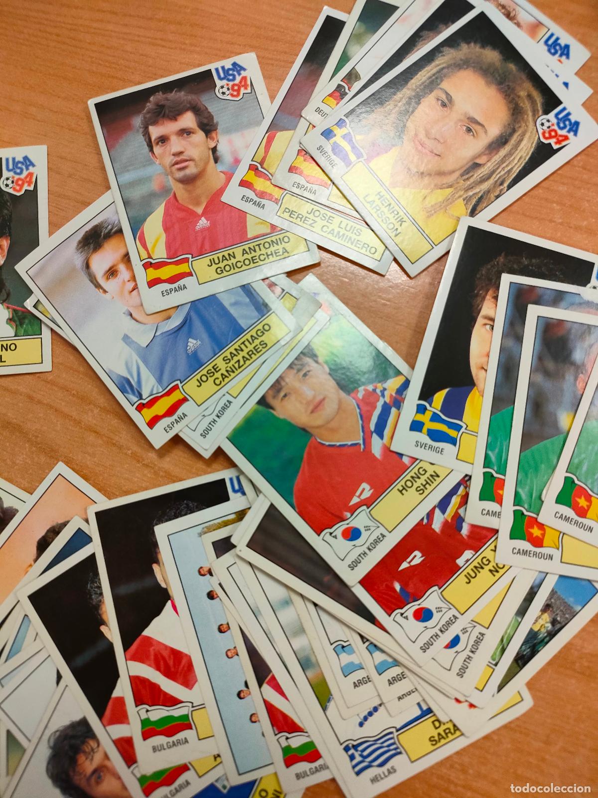 Cromos de f&uacute;tbol: GRAN LOTE DE APROX. 100 CROMOS MUNDIAL USA 94 DE PANINI
