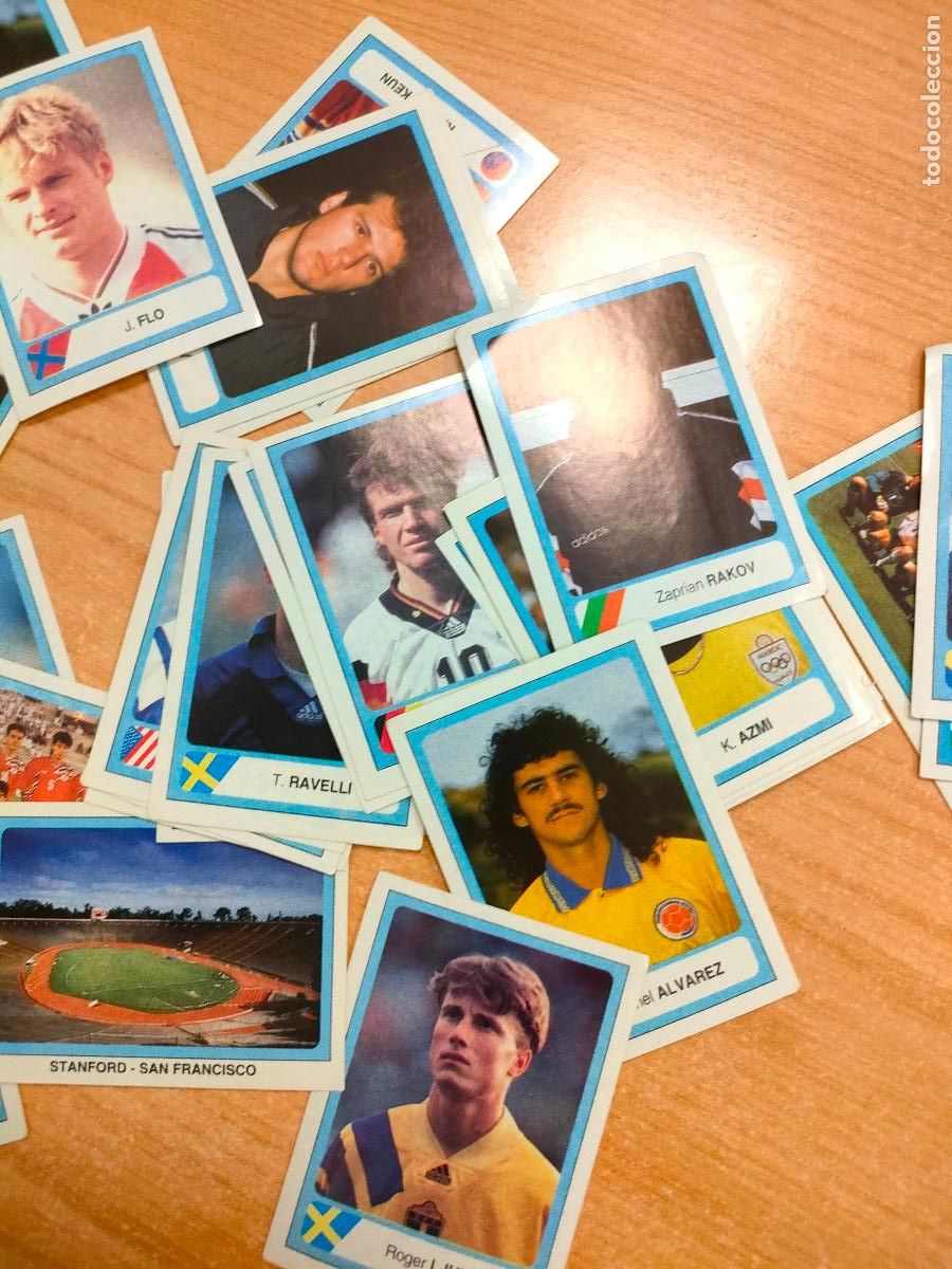 Cromos de f&uacute;tbol: GRAN LOTE DE APROX. 40 CROMOS MUNDIAL USA 94 DE EDICIONES ESTADIO