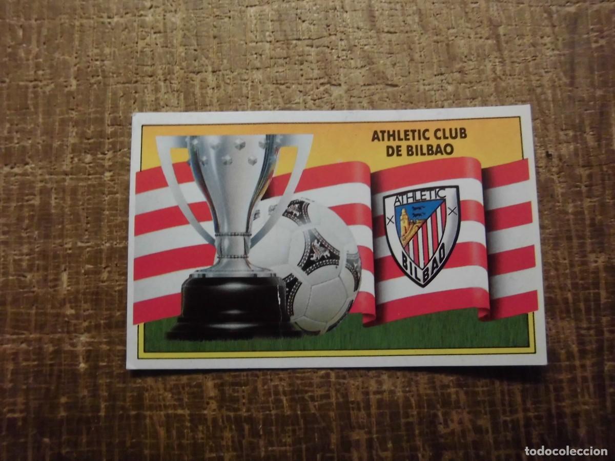 Cromos de f&uacute;tbol: ESCUDO ATHLETIC DE BILBAO LIGA 90-91 EDICIONES ESTE CROMO RECUPERADO