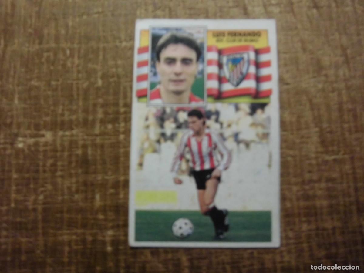 Cromos de Futebol: LUIS FERNANDO ATHLETIC DE BILBAO LIGA 90-91 EDICIONES ESTE CROMO RECUPERADO