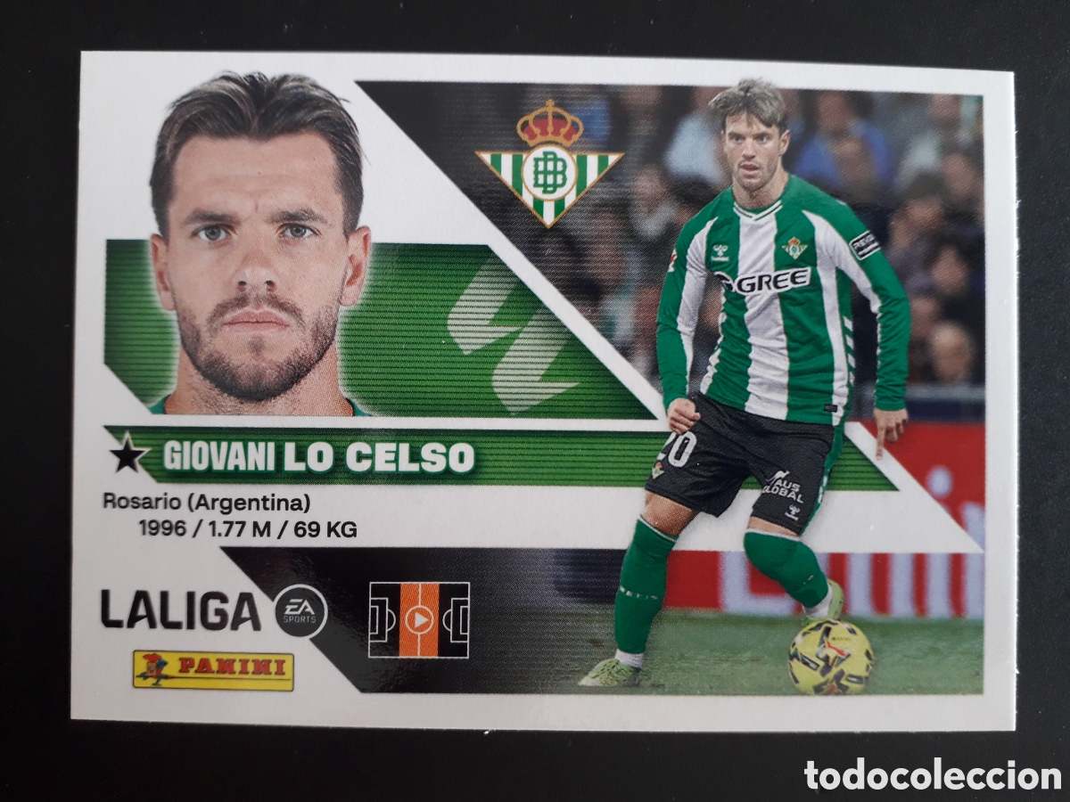Cromos de Futebol: LO CELSO, BETIS N&deg; 14 ED ESTE 2026 2027 26 27 SIN PEGAR PEDIDO M&Iacute;NIMO 3&euro;