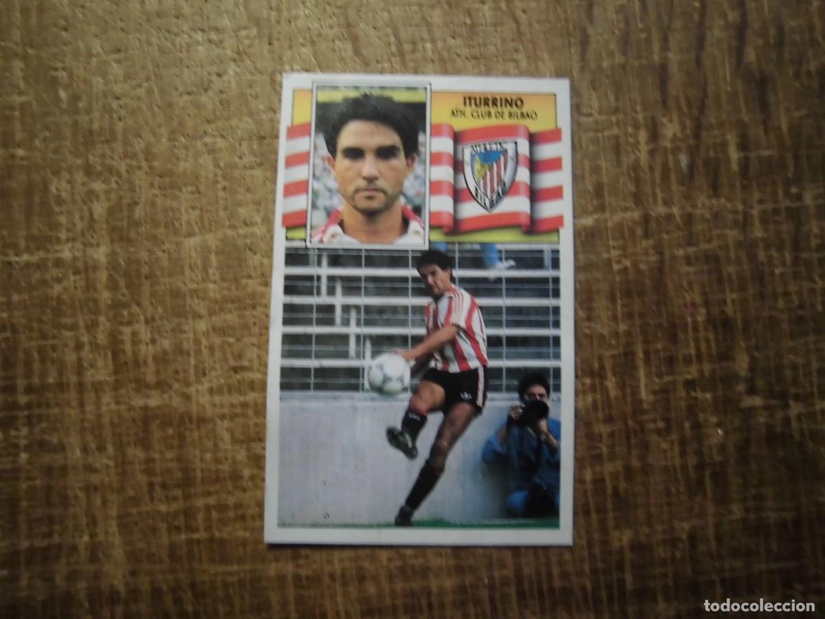 Cromos de f&uacute;tbol: ITURRINO ATHLETIC DE BILBAO LIGA 90-91 EDICIONES ESTE CROMO RECUPERADO