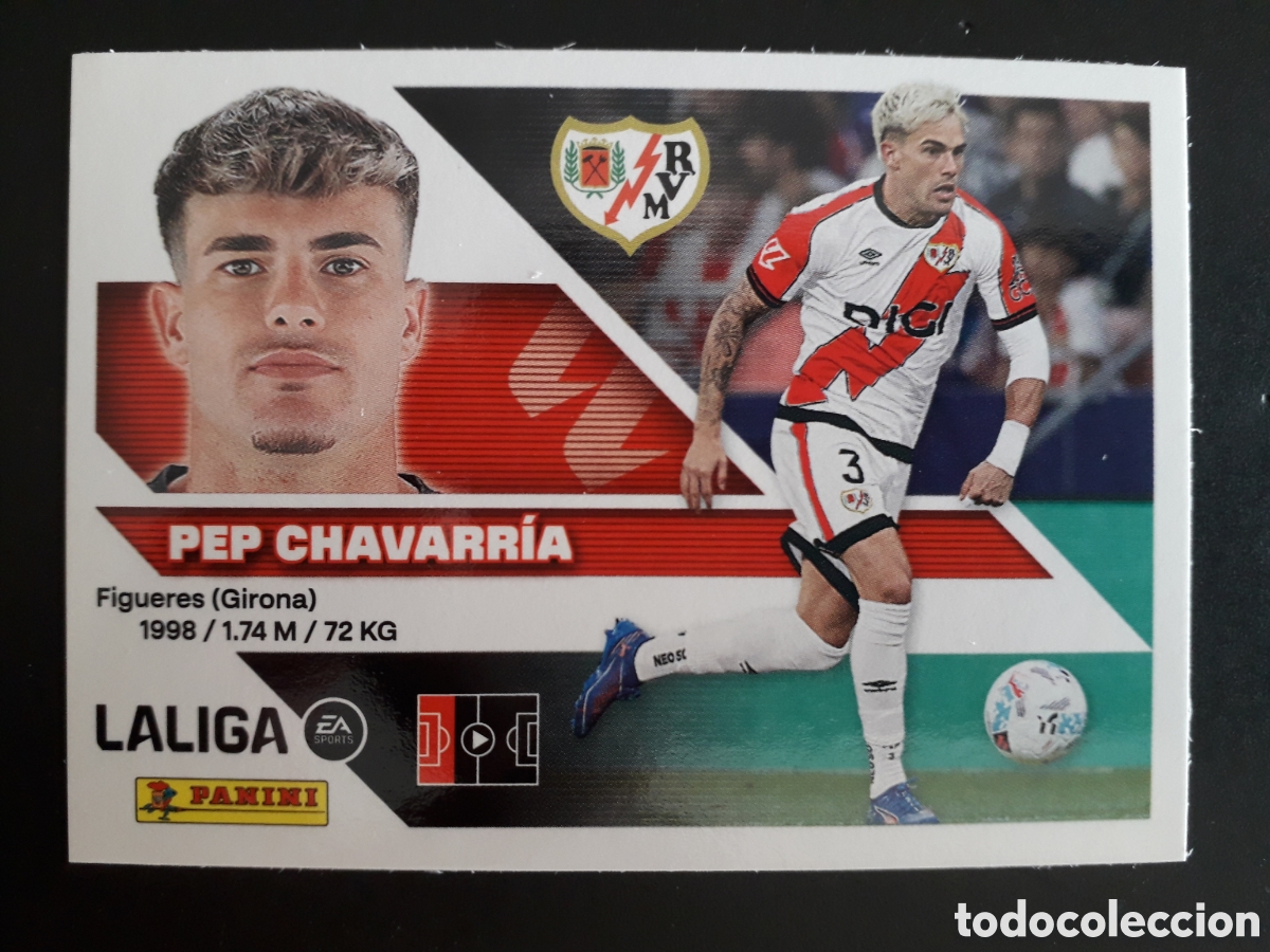 Cromos de f&uacute;tbol: PEP CHAVARR&Iacute;A RAYO VALLECANO N&deg; 10 ED ESTE 2026 2027 26 27 SIN PEGAR PEDIDO M&Iacute;NIMO 3&euro;.