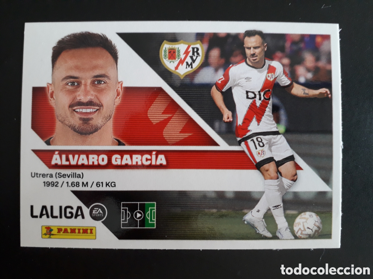 Cromos de f&uacute;tbol: &Aacute;LVARO GARC&Iacute;A RAYO VALLECANO N&deg; 18 ED ESTE 2026 2027 26 27 SIN PEGAR PEDIDO M&Iacute;NIMO 3&euro;