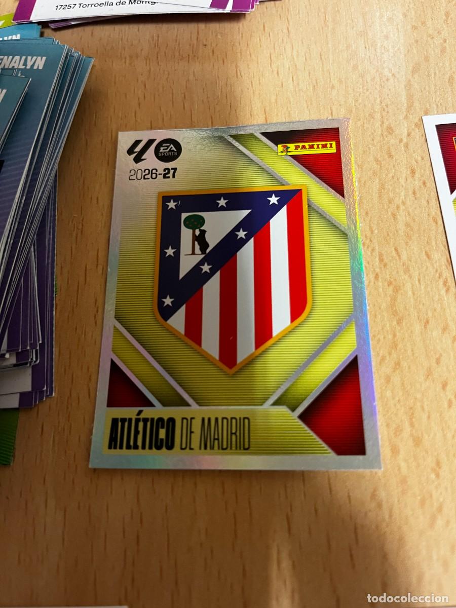 Cromos de f&uacute;tbol: LIGA ESTE 2026 2027 26 27 PANINI N&ordm; 1 ESCUDO ATLETICO DE MADRID