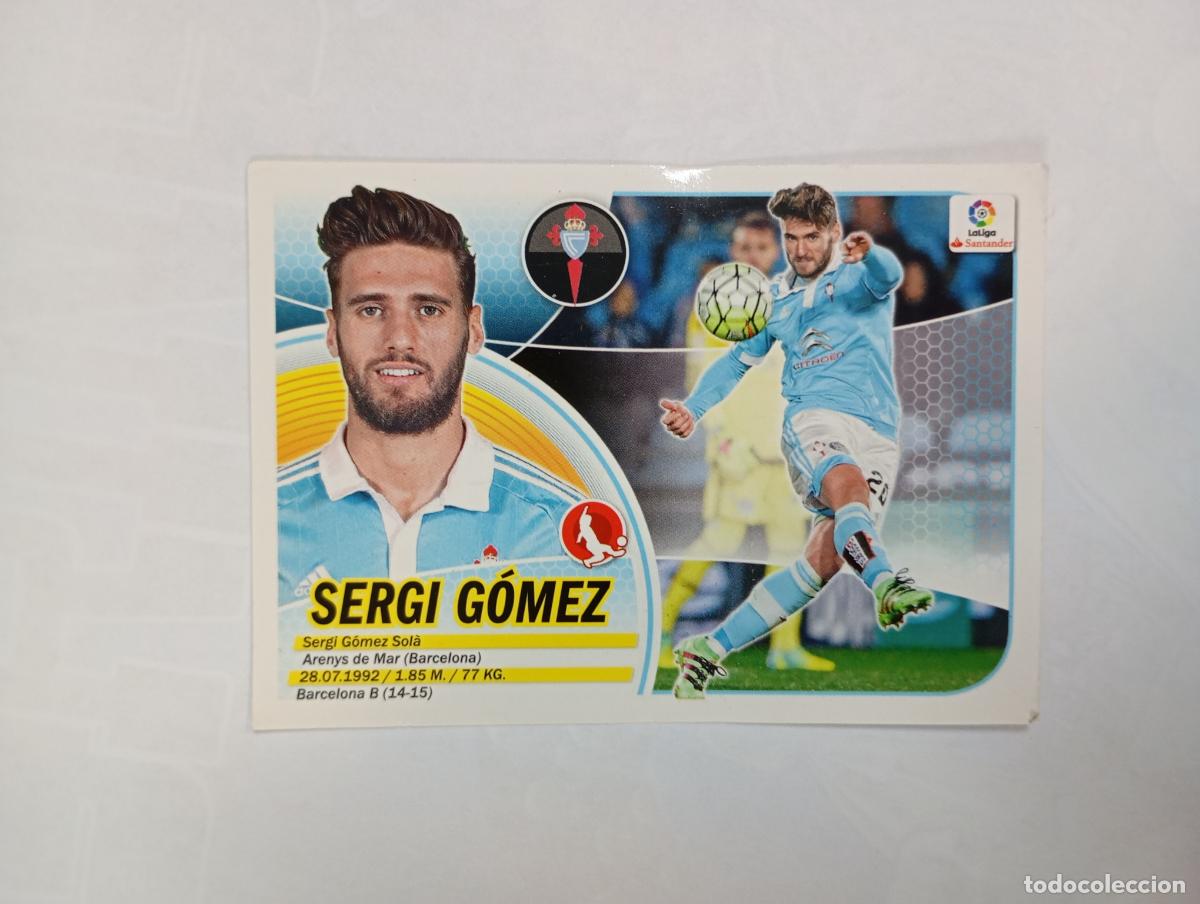 Cromos de f&uacute;tbol: CROMO LIGA 2016-2017. SERGI G&Oacute;MEZ. CELTA VIGO. TDKP29Z3